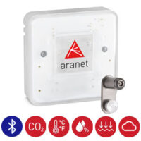 Aranet4 Pro No Display CO2 Bluetooth monitor with mount bracket