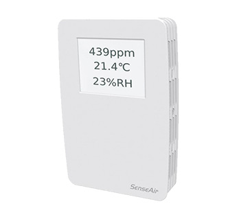 tSENSE Display - Senseair CO2, Temperature & RH Wall Mounted Monitor